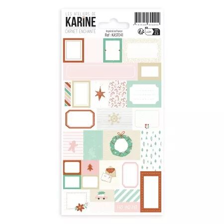 Stickers étiquettes - Carnet Enchanté  - Les Ateliers de Karine