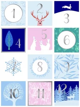 Stickers foil - Hiver Enchanté - Avent - Artemio