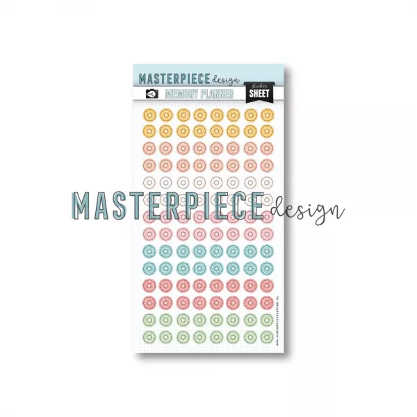 Stickers oeillets color�s - pastel feuilles