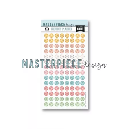 Stickers oeillets colorés - pastel feuilles