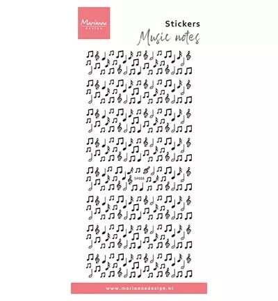 Stickers planche - Music notes - Marianne Design