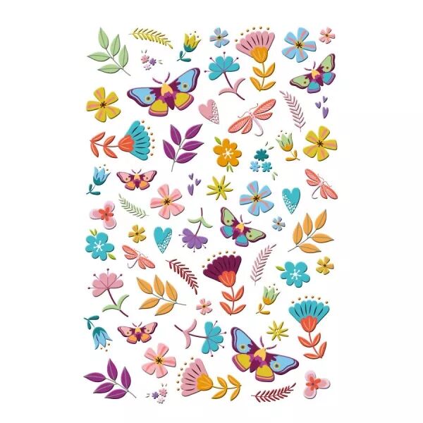 Stickers relief  - Holi Days - Puffy stickers