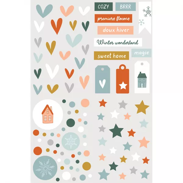 Stickers relief - Etoile des neiges - HA.PI little fox