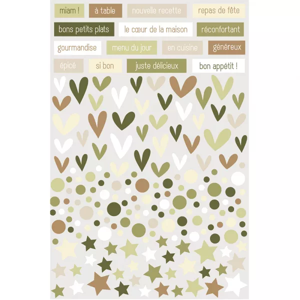 Stickers relief - Recette De Famille - HA-PI Little Fox 