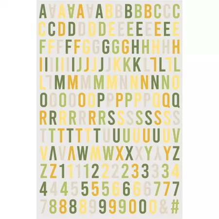 Stickers relief Alphabet - Citronnade - Ha-Pi Little Fox