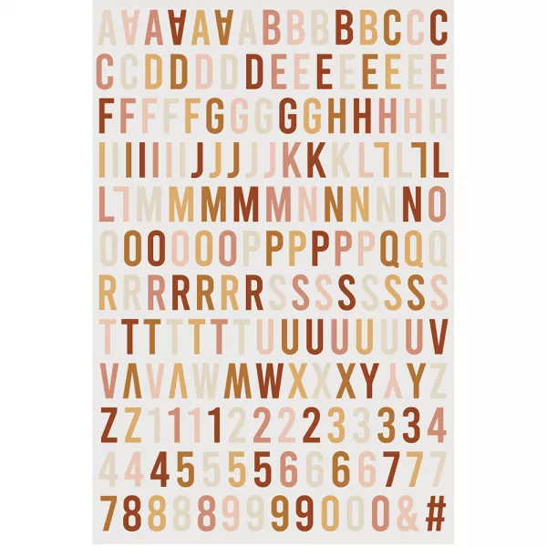 Stickers relief Alphabet - Le Scrap&moi - Ha.Pi Little Fox