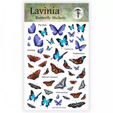 Stickers transparents - Papillons - Lavinia
