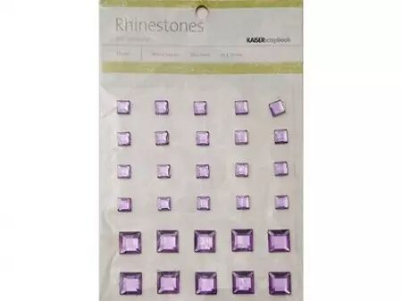 Strass - carrés lilas