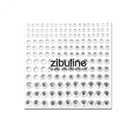 Strass autocollants - Argent
