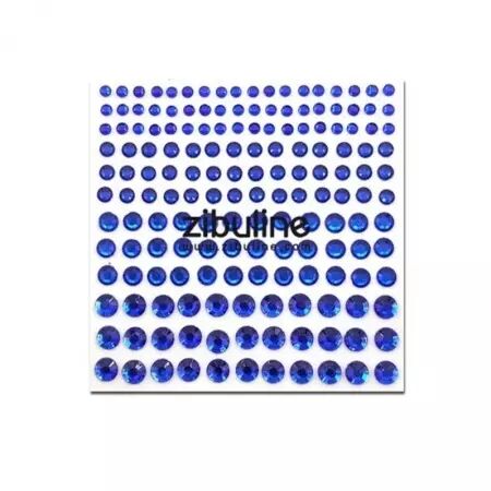 Strass autocollants - Bleu Foncé
