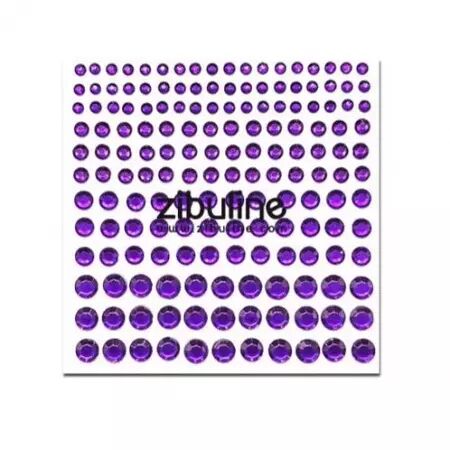 Strass autocollants - Violet