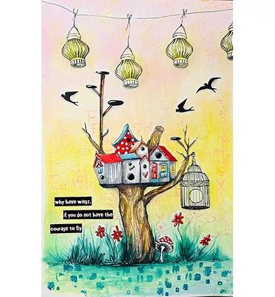 Tampon - A bird mansion - Art by Marlene
