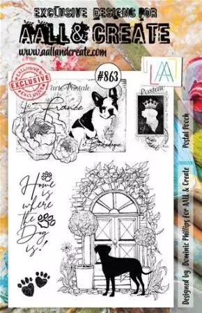 Tampon - A5 - #863 - Postal Pooch