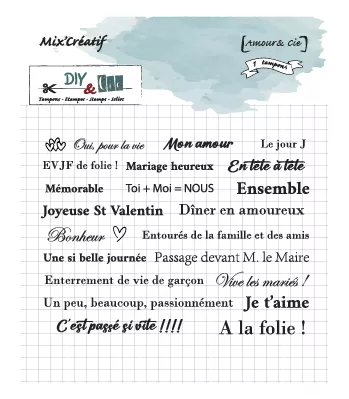 Tampon - Amour et Cie - DIY&Cie