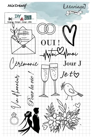 Tampon - Amour et Cie - DIY&Cie