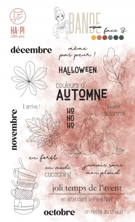 Tampon - Bande Originale Face B - Couleurs d\'automne - HA.PI little fox