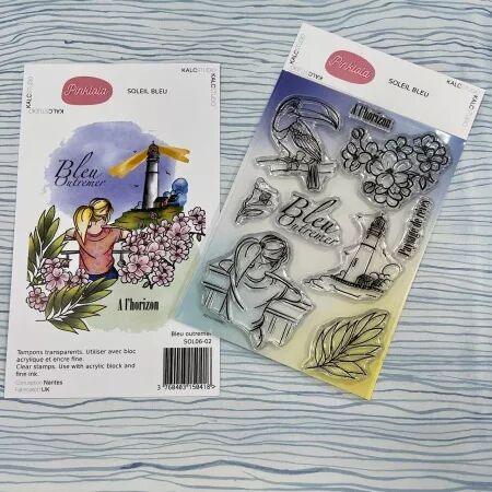 Tampon - Bleu outremer - Soleil bleu - Pinklola