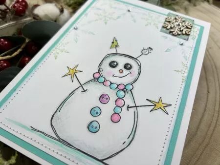 Tampon - Bonhomme de neige - JOFY143 - Paper Artsy