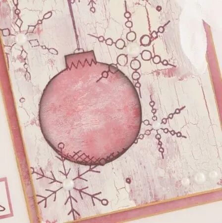 Tampon - Bonhomme de neige et boules de Noël - JOFY58 - Paper Artsy