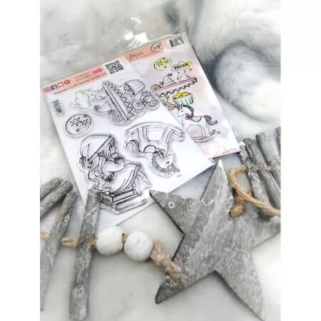 Tampon - Cannelle et poinsettia - Célestine la lutine