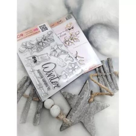 Tampon - Cannelle et poinsettia - Etienne le petit renne