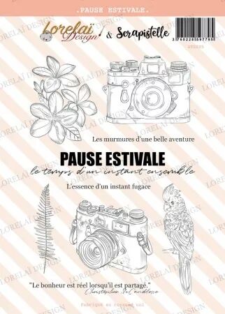 Tampon - Carnet d\'Evasion - Pause estivale - Lorelaï Design