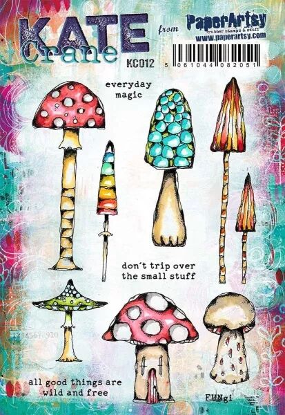 Tampon - Champignons- Kate crane pour Paper Artsy