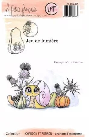 Tampon - Chardon et potiron - Charlotte l\'escargotte