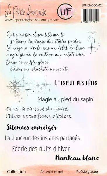 Tampon - Chocolat Chaud - Po�sie glac�e - La Petite Fran�aise