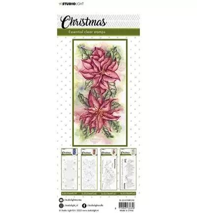 Tampon - Christmas - Slimline poinsettia