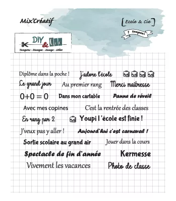 Tampon - Ecole et Cie - DIY&Cie