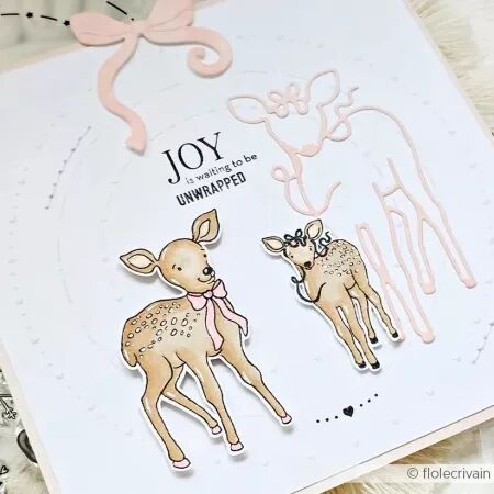 Tampon - Faons de Noël - Alexandra Renke