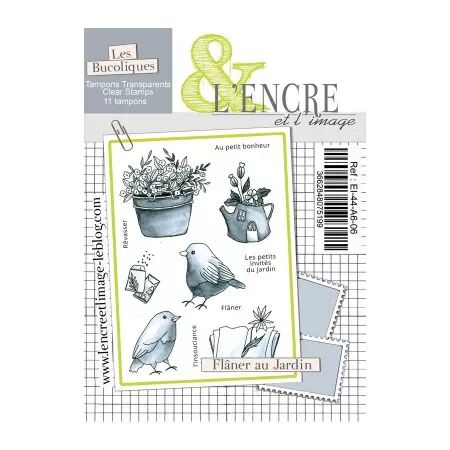 Tampon - Fl&acirc;ner au Jardin - L\'Encre et l\'Image