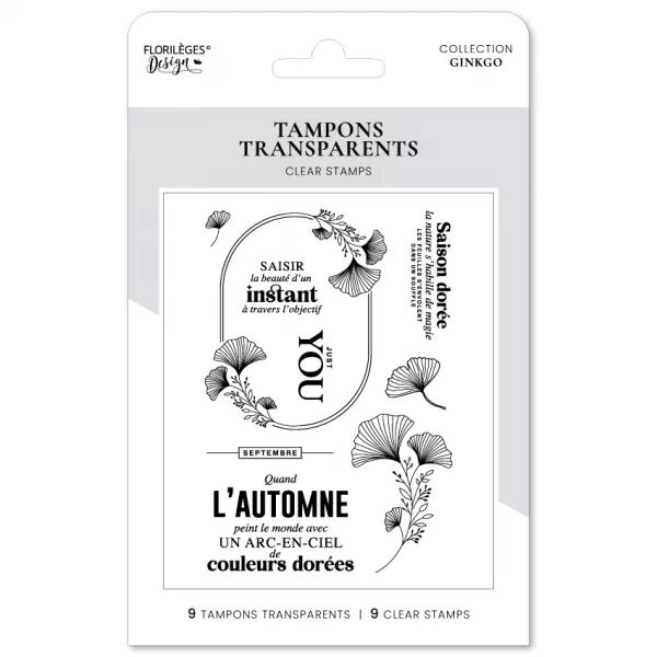 Tampon - Ginkgo - Automne dor� - Floril�ges Design