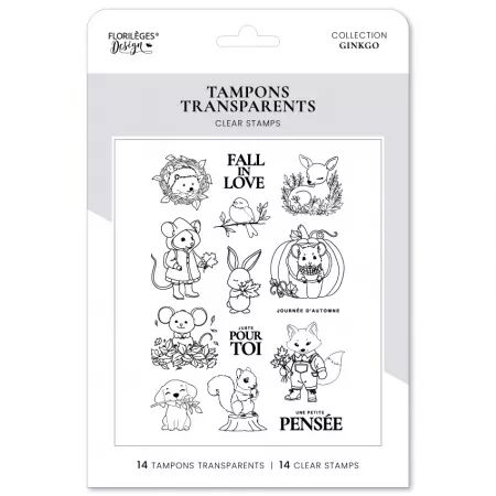 Tampon - Ginkgo - Fall in Love - Florilèges Design
