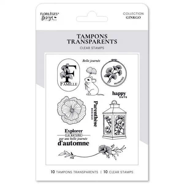Tampon - Ginkgo - Parenth�se magique - Floril�ges Design