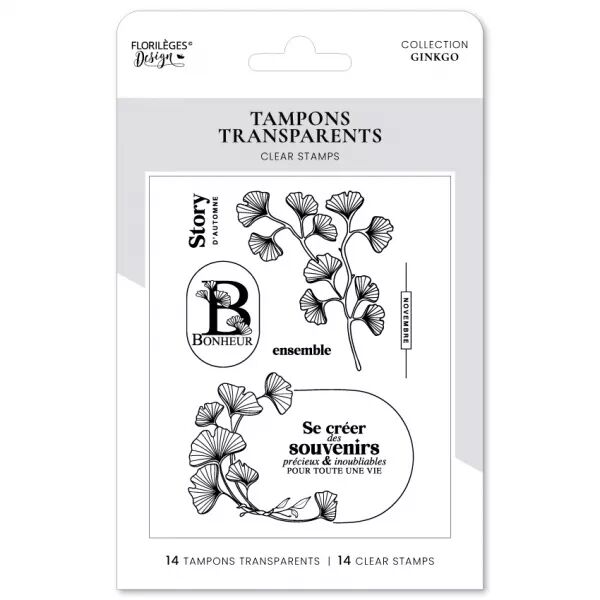 Tampon - Ginkgo - Story d\'automne - Floril�ges Design