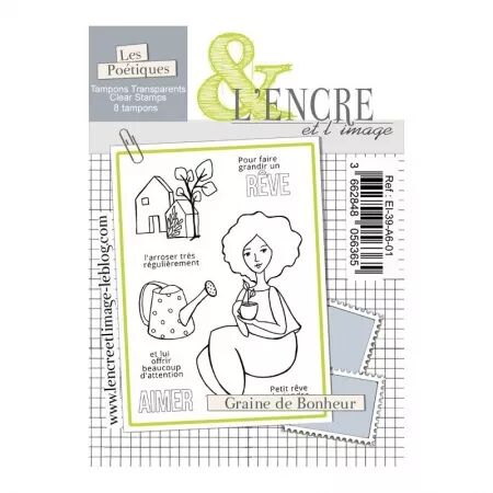 Tampon - Graine de Bonheur - L\'encre et l\'image