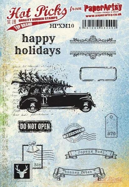 Tampon - Happy holidays - Paper Artsy