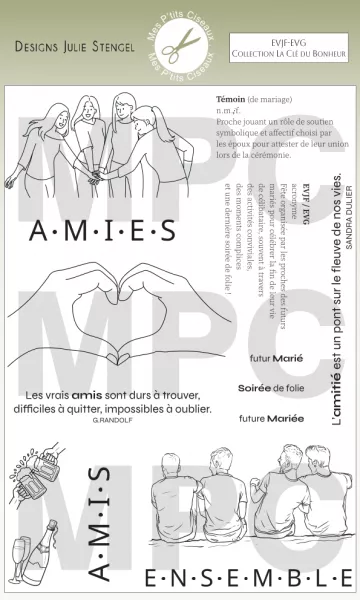 Tampon - La Cl� du Bonheur - EVJF-EVG - Mes P\'tits Ciseaux
