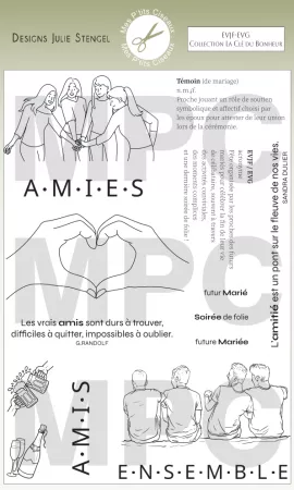 Tampon - La Cl&eacute; du Bonheur - EVJF-EVG - Mes P\'tits Ciseaux