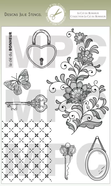 Tampon - La Cl� du Bonheur - La Cl� du Bonheur - Mes P\'tits Ciseaux