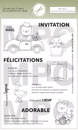 Tampon - La Cl&eacute; du Bonheur - Mini Nous - Mes P\'tits Ciseaux