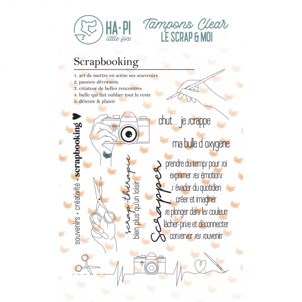 Tampon - Le Scrap&moi - Scrapbooking - Ha.Pi Little Fox