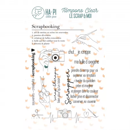 Tampon - Le Scrap&moi - Scrapbooking - Ha.Pi Little Fox