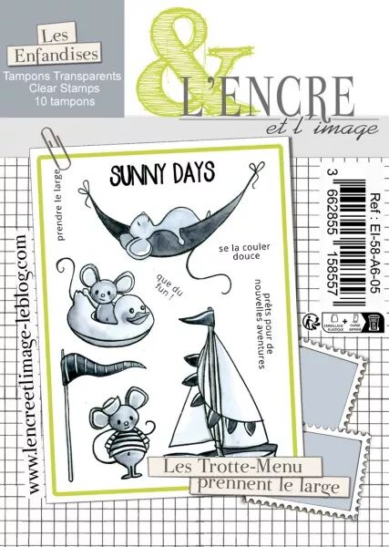 Tampon - Les Trotte-Menu prennent le large - L\'encre et l\'image