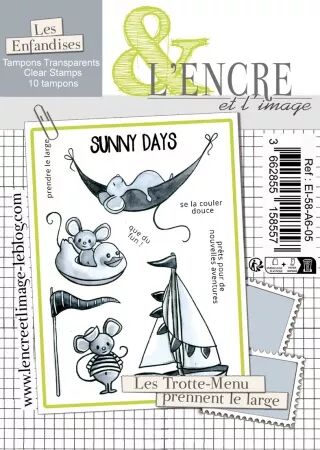 Tampon - Les Trotte-Menu prennent le large - L\'encre et l\'image