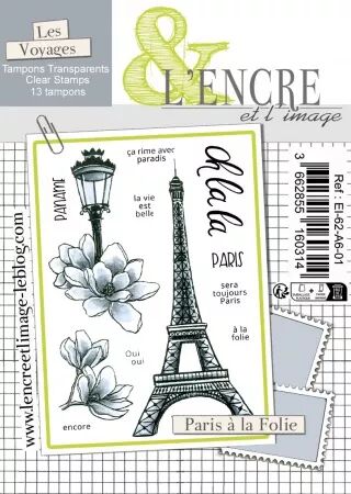 Tampon - Les Voyages - Paris &agrave; la folie - L\'encre et l\'image