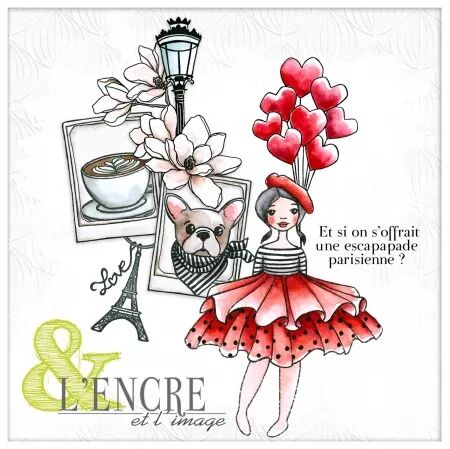 Tampon - Les Voyages - Paris &agrave; la folie - L\'encre et l\'image