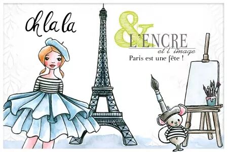 Tampon - Les Voyages - Paris &agrave; la folie - L\'encre et l\'image
